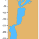 Cross section showing the top ~400 meters of the abyss.